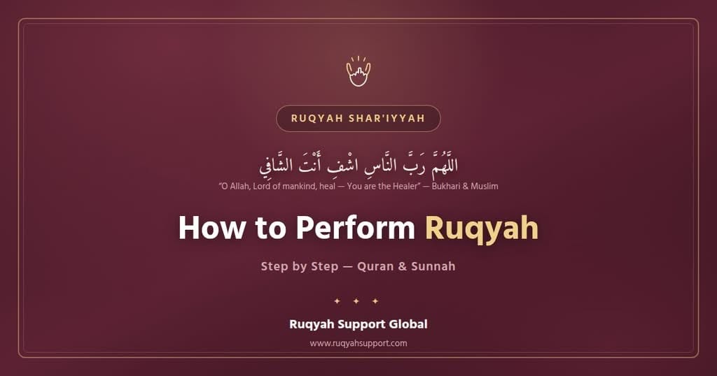 How to Perform Ruqyah step by step according to the Quran and Sunnah