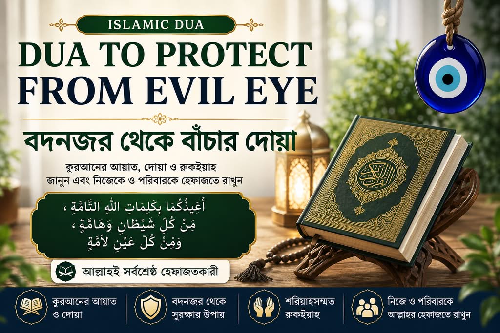 Dua to Protect from Evil Eye – বদনজর থেকে বাঁচার দোয়া dua protect from evil eye